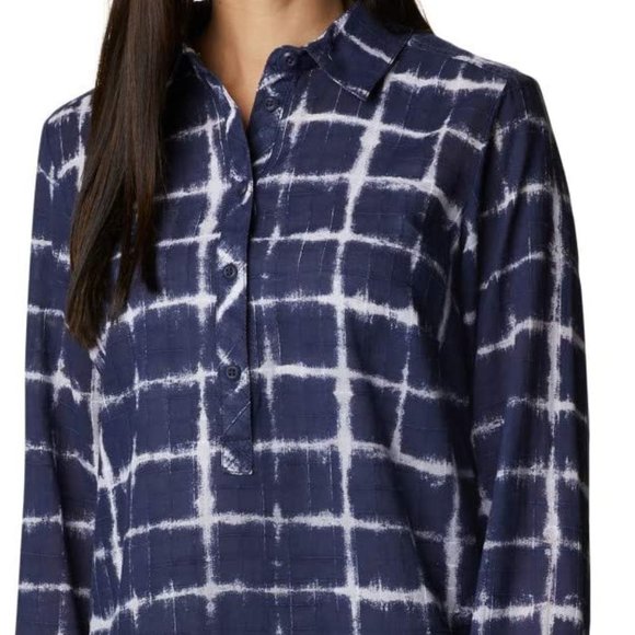 🆕Columbia Women's Camp Henry II Tunic, Nocturnal to Dye for Print, Medium, NWT - Picture 5 of 5